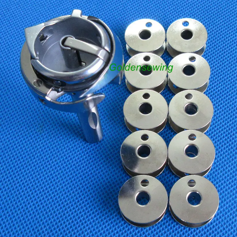HOOK+BOBBIN CASE #240558,10655+10 Bobbins for CONSEW 139,237,239 224 225 226
HOOK+BOBBIN CASE #240558,10655+10 Bobbins for CONSEW 139,237,239 224 225 226