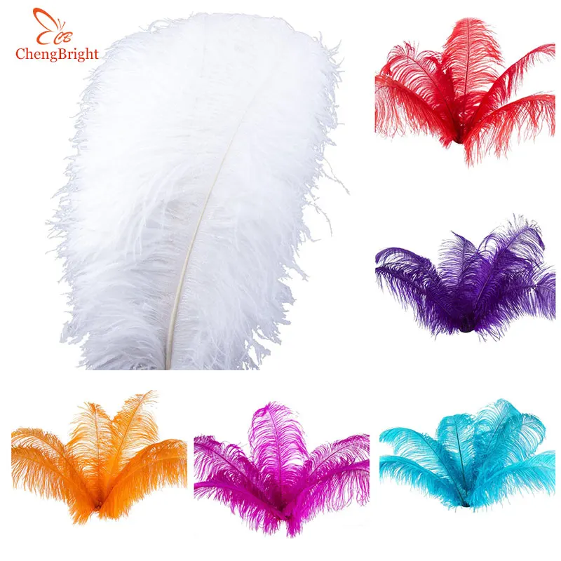 ChengBright 10Pcs 20-22 Inch/50-55cm Big Pole Natural Ostrich Feathers for DIY Jewelry Craft Party Accessories Wedding Plume
ChengBright 10Pcs 20-22 Inch/50-55cm Big Pole Natural Ostrich Feathers for DIY Jewelry Craft Party Accessories Wedding Plume