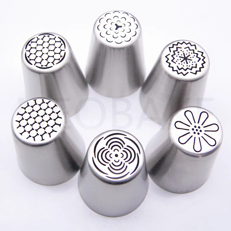 6PCS Nozzles Stainless Steel Russian Tulip Icing Piping Nozzle Fondant Cake Decorating Tip Sets Cake Tools
6PCS Nozzles Stainless Steel Russian Tulip Icing Piping Nozzle Fondant Cake Decorating Tip Sets Cake Tools