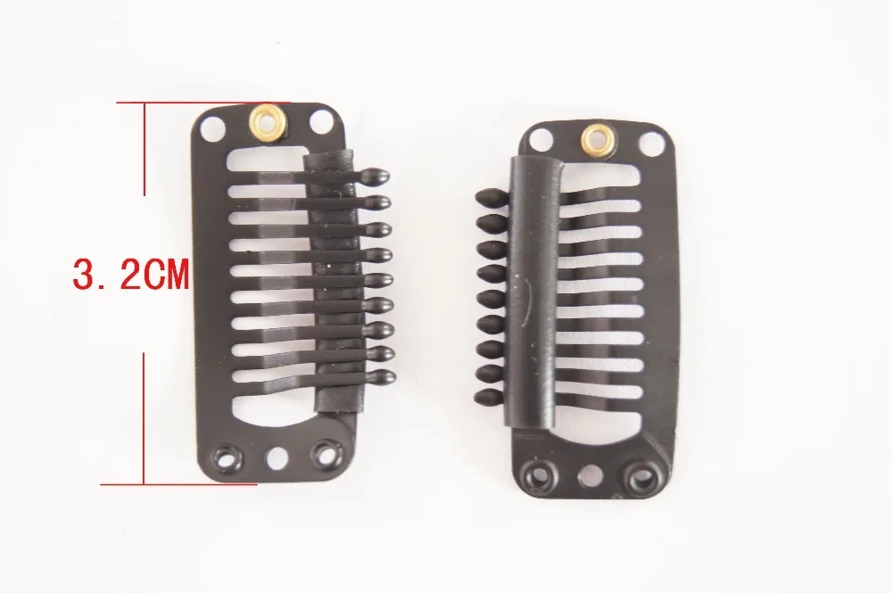 50pcs/bag 3.2cm 9-T-Tube Stainless Steel Snap Comb Wig Clip For Hair Extensions
50pcs/bag 3.2cm 9-T-Tube Stainless Steel Snap Comb Wig Clip For Hair Extensions