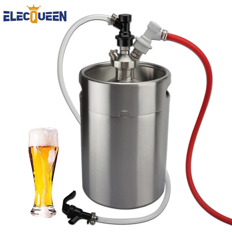 Portable 5L Mini Beer Growler Keg Picnic /Party Masterpiece with Picnic Tap & Mini Keg Tap Dispenser & Ball Lock For Home Brew
Portable 5L Mini Beer Growler Keg Picnic /Party Masterpiece with Picnic Tap & Mini Keg Tap Dispenser & Ball Lock For Home Brew