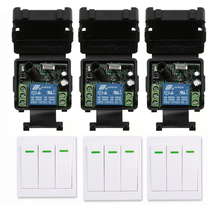 Mini Size DC12V 24V 1CH 10A RF Wireless Remote Control Switch Relay Receiver+86 Wall Panel Remote Transmitter ,315/433.92 MHZ
Mini Size DC12V 24V 1CH 10A RF Wireless Remote Control Switch Relay Receiver+86 Wall Panel Remote Transmitter ,315/433.92 MHZ
