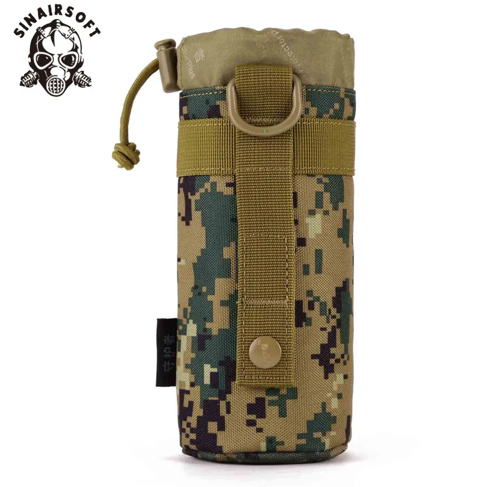 SINAIRSOFT Tactical MOLLE System Durable Water Bottle D-ring Holder Drawstring Pouch Outdoor Airsoft Hunting Water Bottle Bag
SINAIRSOFT Tactical MOLLE System Durable Water Bottle D-ring Holder Drawstring Pouch Outdoor Airsoft Hunting Water Bottle Bag