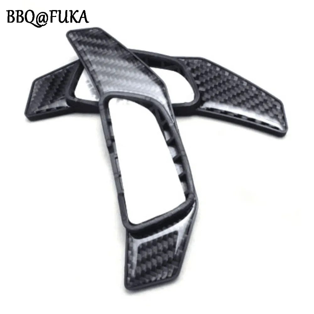 BBQ@FUKA Carbon Fiber Steering Wheel Shifter Extension Paddle Cover Trim Fit For Benz W205 BK C300/180/200/250 GLC300 2010-2016
BBQ@FUKA Carbon Fiber Steering Wheel Shifter Extension Paddle Cover Trim Fit For Benz W205 BK C300/180/200/250 GLC300 2010-2016