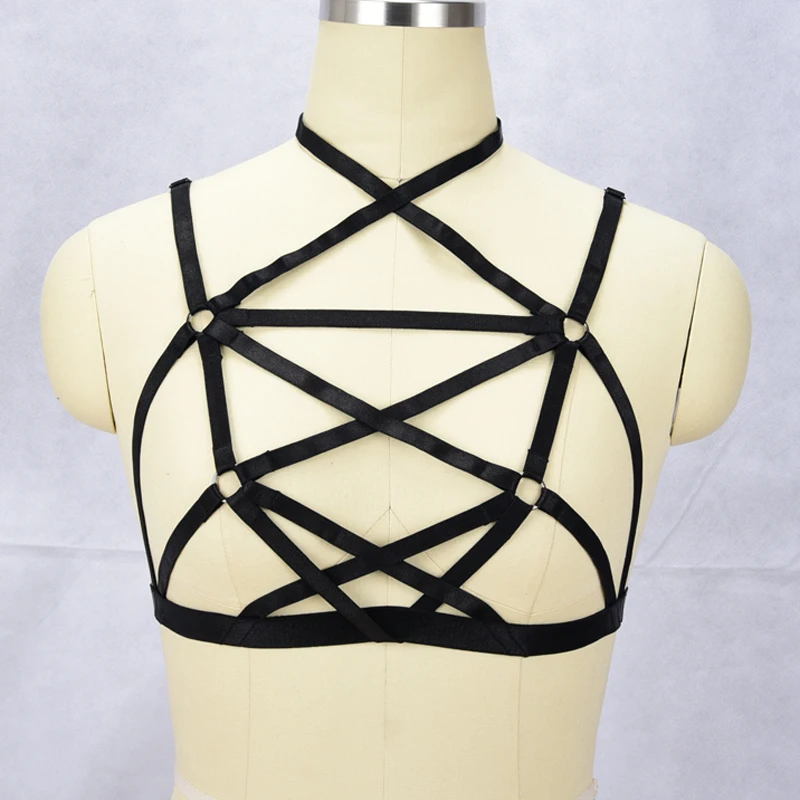 JLX.HARNESS Sexy Cage bra Body Harness Top Goth lingerie Harajuku bondage lingerie harness Fetish body harness cage bra
JLX.HARNESS Sexy Cage bra Body Harness Top Goth lingerie Harajuku bondage lingerie harness Fetish body harness cage bra