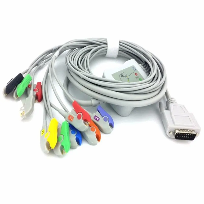 Compatible For Nihon Kohden ECG-1250,ECG-1350 ECG EKG Cable with Leadwires 10 Leads Medical ECG Cable Clips End TPU
Compatible For Nihon Kohden ECG-1250,ECG-1350 ECG EKG Cable with Leadwires 10 Leads Medical ECG Cable Clips End TPU