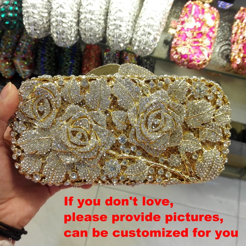 Stylish Rose Luxury Evening Bag Multicolor Diamond Clutch Bag for Women Rhinestone Crystal Ladies Handmade Bridal Purse 88157
Stylish Rose Luxury Evening Bag Multicolor Diamond Clutch Bag for Women Rhinestone Crystal Ladies Handmade Bridal Purse 88157
