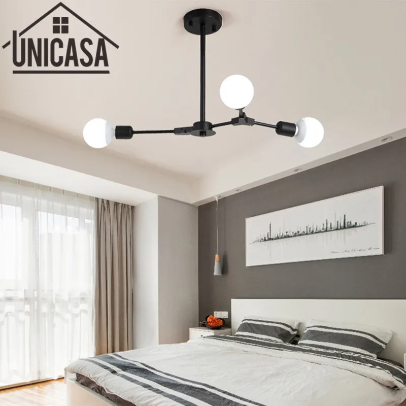 Modern Industrial Bar Ceiling Lamp Multiple Rod Wrought Iron Lighting E27 LED Living Room Vintage Pendant Lights Art decorate
Modern Industrial Bar Ceiling Lamp Multiple Rod Wrought Iron Lighting E27 LED Living Room Vintage Pendant Lights Art decorate