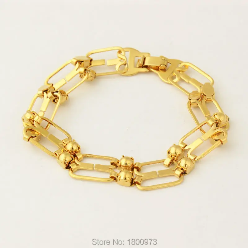 New arrival Wide11MM New Trendy Unique Ball Link Chain Bracelets Gold Color Fashion Men Women Jewelry Wholesale
New arrival Wide11MM New Trendy Unique Ball Link Chain Bracelets Gold Color Fashion Men Women Jewelry Wholesale