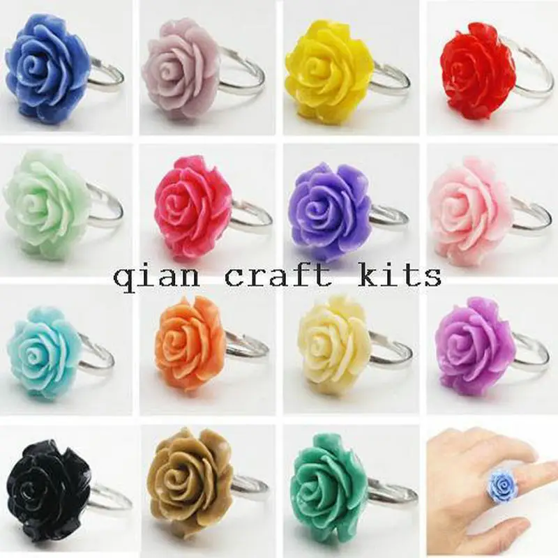 50pcs Pretty mix color Carved Resin Flower Ring, colorful gift set Kitsch, Cute, Summer, Fashion w/ gift box
50pcs Pretty mix color Carved Resin Flower Ring, colorful gift set Kitsch, Cute, Summer, Fashion w/ gift box