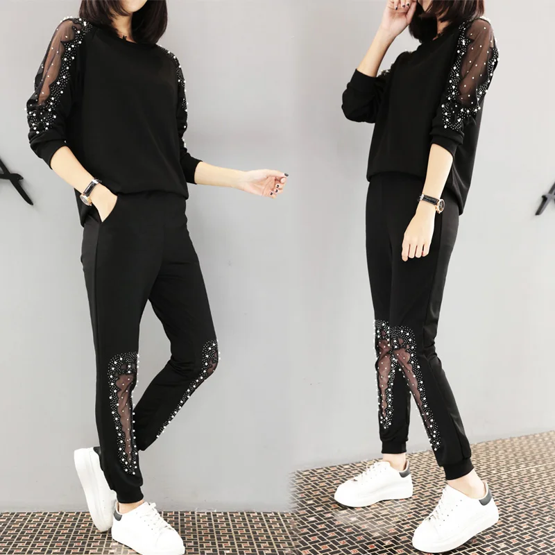 Spring 2019 New Women Casual 2 Piece Tracksuit Suit Large Size Sportswear Sets Women Loose Sporting Female Tops+long Pants Suit
Spring 2019 New Women Casual 2 Piece Tracksuit Suit Large Size Sportswear Sets Women Loose Sporting Female Tops+long Pants Suit
