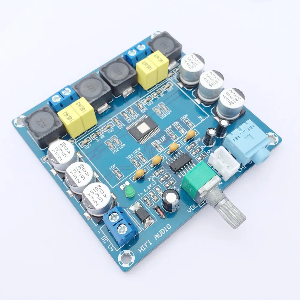 Two-channel desktop digital amplifier single power supply 12V 24V power supply large power amplifier HIFI sound quality
Two-channel desktop digital amplifier single power supply 12V 24V power supply large power amplifier HIFI sound quality
