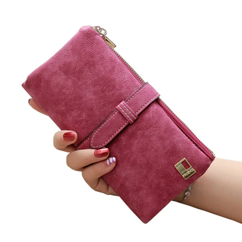 New Fashion Nubuck Leather Women's Wallets Long Design Zipper Cell Phone Purse Two Fold Card Holder Ladies Clutch bag
New Fashion Nubuck Leather Women's Wallets Long Design Zipper Cell Phone Purse Two Fold Card Holder Ladies Clutch bag