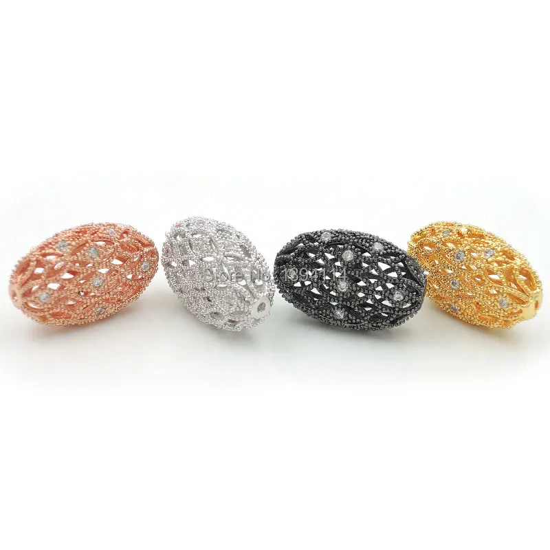 18*12*6mm Micro Pave Clear CZ Piercing Oblaten Oval Beads Fit For Making DIY Bracelets Or Necklaces Jewelry
18*12*6mm Micro Pave Clear CZ Piercing Oblaten Oval Beads Fit For Making DIY Bracelets Or Necklaces Jewelry