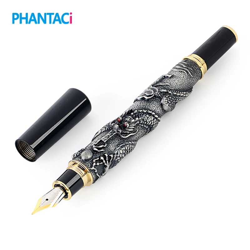 Retro Vintage Eastern Dragon Style Fountain Pen Metal Fine Iraurita Nib 0.5mm Ink Pens Writing School Office Business Stationery
Retro Vintage Eastern Dragon Style Fountain Pen Metal Fine Iraurita Nib 0.5mm Ink Pens Writing School Office Business Stationery