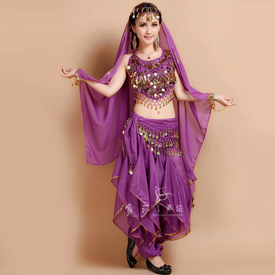 4pcs Belly Dance Costume Bollywood Costume Indian Dress Bellydance Dress Womens Belly Dancing Costume Sets Tribal Skirt 6 Color
4pcs Belly Dance Costume Bollywood Costume Indian Dress Bellydance Dress Womens Belly Dancing Costume Sets Tribal Skirt 6 Color