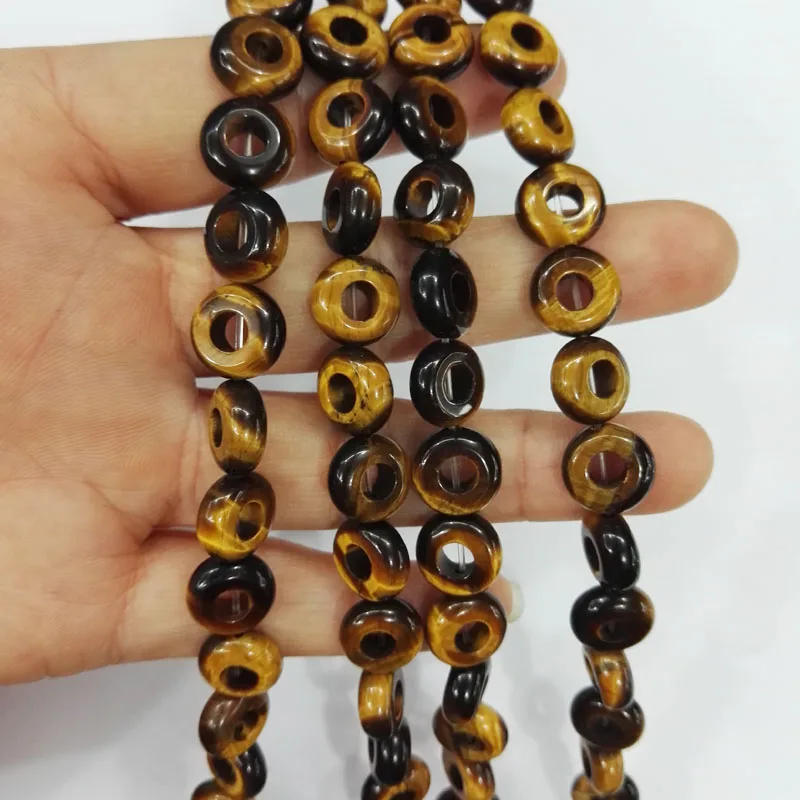 Wholesale 36pcs natural tiger eye stone beads round shape big hole beads For Bracelet necklace For Jewelry Making
Wholesale 36pcs natural tiger eye stone beads round shape big hole beads For Bracelet necklace For Jewelry Making