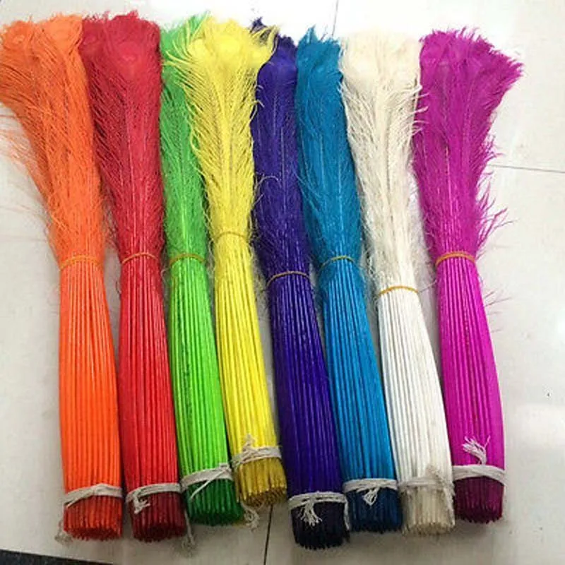 100Pcs 32-34inches / 80-90cm Plumas Boa Natural Peacock Eye Tail Wedding DIY Clothes Decoration Peacock Feathers
100Pcs 32-34inches / 80-90cm Plumas Boa Natural Peacock Eye Tail Wedding DIY Clothes Decoration Peacock Feathers