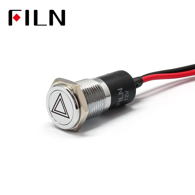 FILN 14 мм Приборная панель автомобиля двойная вспышка символ опасности led красный желтый белый синий зеленый 12v Светодиодный индикатор с кабелем 20 см
FILN 14 мм Приборная панель автомобиля двойная вспышка символ опасности led красный желтый белый синий зеленый 12v Светодиодный индикатор с кабелем 20 см