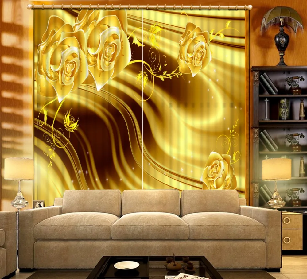 3D Curtains Drapes For Bed room Classic Home Decor window curtain living room golden modern bedroom 3D curtains
3D Curtains Drapes For Bed room Classic Home Decor window curtain living room golden modern bedroom 3D curtains