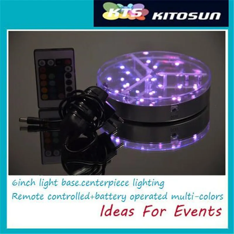 Round Crystal Glass Rechargeable Battery Light Up Stand Base with 19pcs SMD5050 LED + Remote Controller for Centerpieces
Round Crystal Glass Rechargeable Battery Light Up Stand Base with 19pcs SMD5050 LED + Remote Controller for Centerpieces