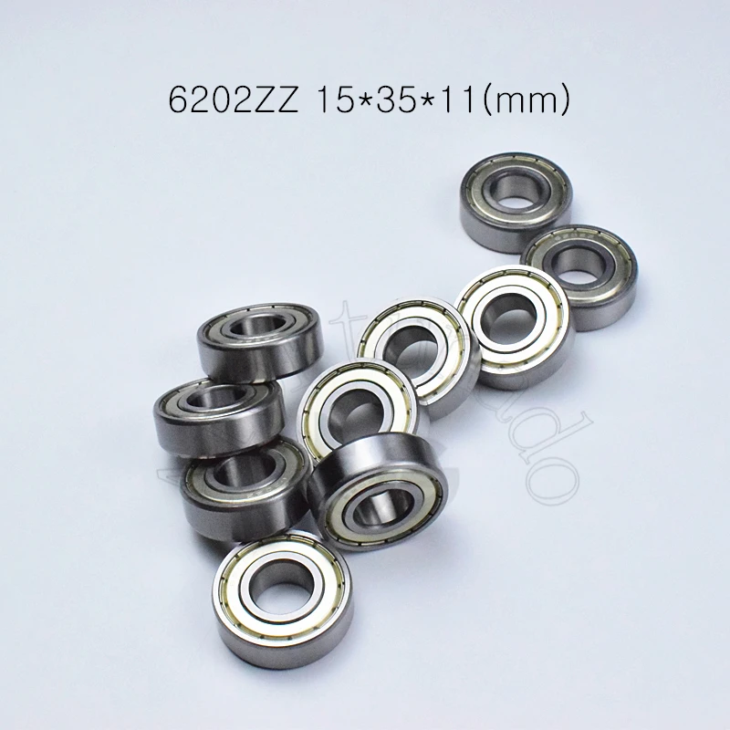 Bearing 10pcs 6202ZZ 15*35*11(mm) chrome steel Metal Sealed High speed Mechanical equipment parts
Bearing 10pcs 6202ZZ 15*35*11(mm) chrome steel Metal Sealed High speed Mechanical equipment parts
