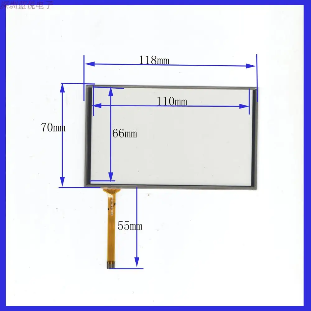 5 inch touch screen, 118*70 handwriting outer screen, lower left line access, vehicle DVD navigation
5 inch touch screen, 118*70 handwriting outer screen, lower left line access, vehicle DVD navigation