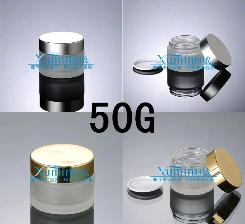 50g 50pcs/lot glass frost cosmetic containers with gold or silver lid,Cosmetic Packaging wholesale,50g Frosted glass bottle
50g 50pcs/lot glass frost cosmetic containers with gold or silver lid,Cosmetic Packaging wholesale,50g Frosted glass bottle