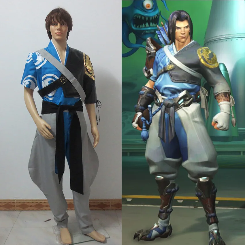 Костюм для косплея OW Brother Hanzo, униформа на Хэллоуин, индивидуальные размеры
Костюм для косплея OW Brother Hanzo, униформа на Хэллоуин, индивидуальные размеры