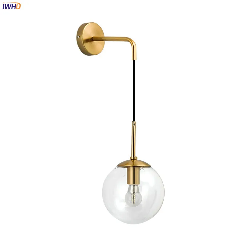 IWHD Glass Ball Nordic LED Wall Lights For Home Indoor Lighting Bedroom Living Room Bathroom Stair Light Vintage Wall Lamp LED
IWHD Glass Ball Nordic LED Wall Lights For Home Indoor Lighting Bedroom Living Room Bathroom Stair Light Vintage Wall Lamp LED
