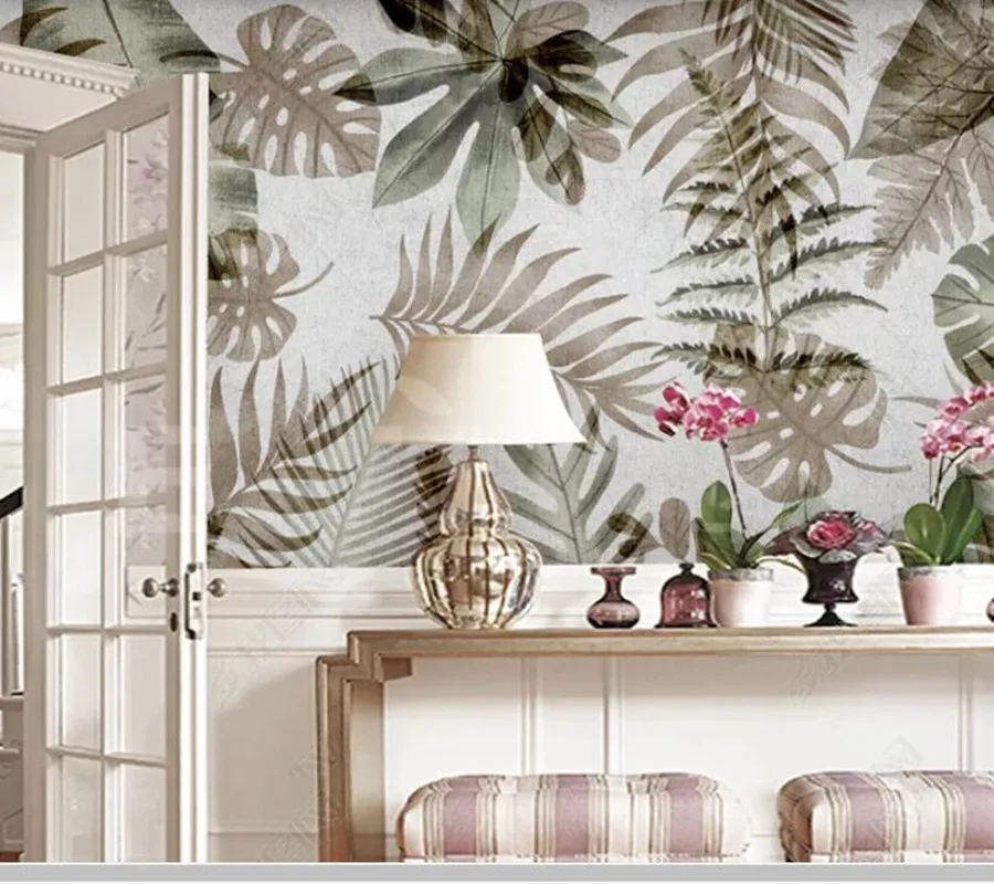 Retro watercolor abstract tropical plants 3D wallpaper papel de parede,living room TV sofa wall bedroom wall papers home decor
Retro watercolor abstract tropical plants 3D wallpaper papel de parede,living room TV sofa wall bedroom wall papers home decor