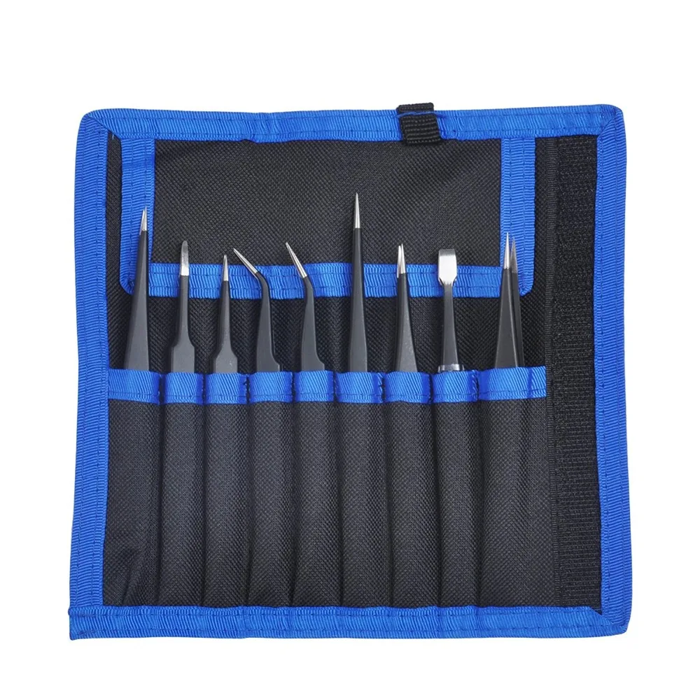 Tweezers Set Anti-static ESD Stainless Steel Precision Tweezers for Electronics Tweezers Tools Kit Laboratory Work Handwork
Tweezers Set Anti-static ESD Stainless Steel Precision Tweezers for Electronics Tweezers Tools Kit Laboratory Work Handwork
