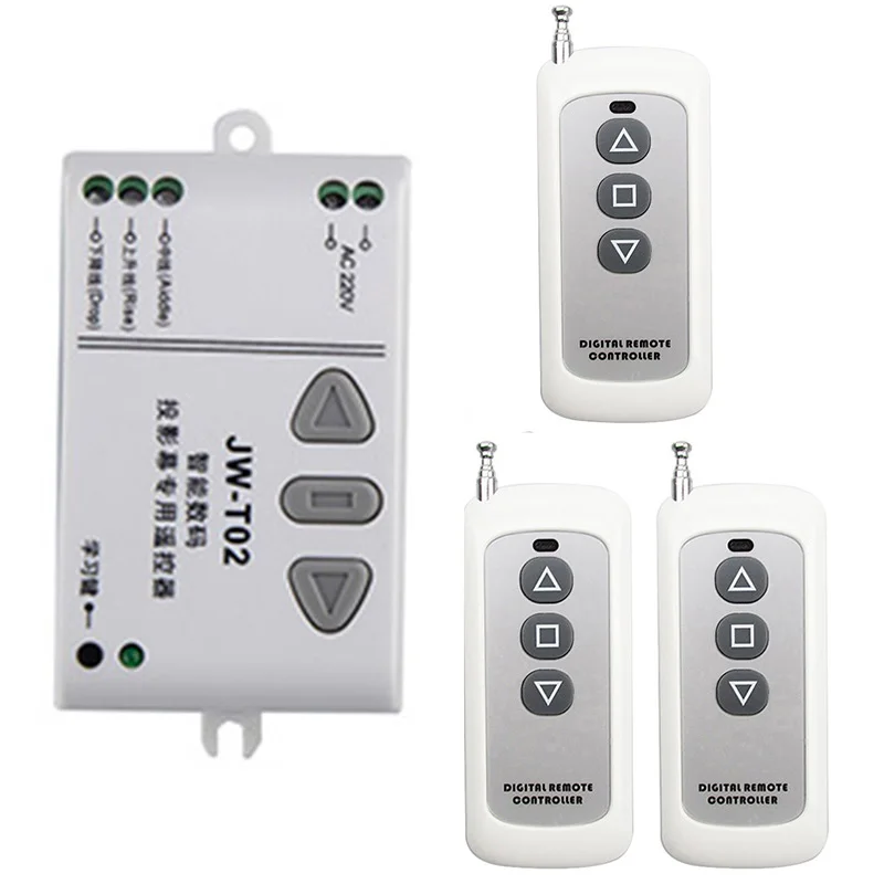 AC220V Universal Electric Projector Screen Curtain Blind Wireless RF Remote Control Controller Transmitter Receiver /blinds
AC220V Universal Electric Projector Screen Curtain Blind Wireless RF Remote Control Controller Transmitter Receiver /blinds