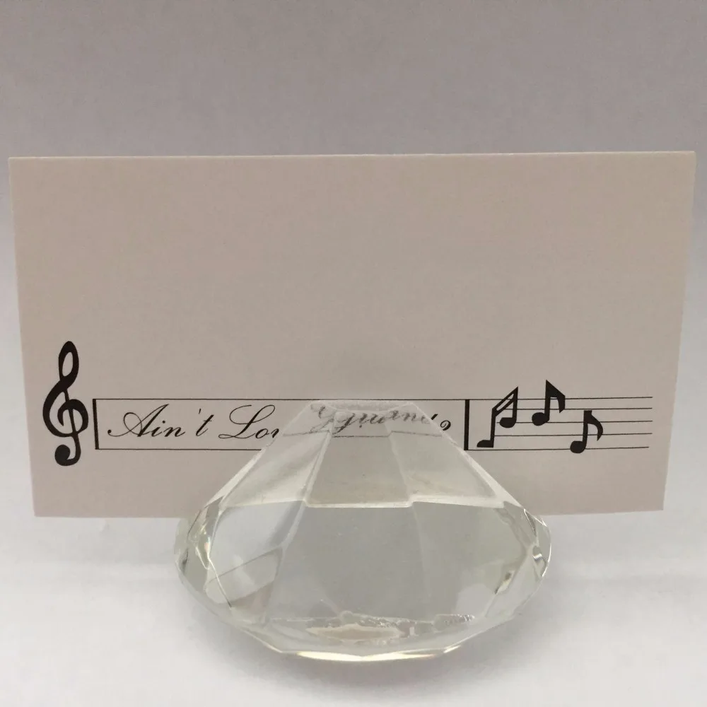 Crystal Crafts Door Gift Diamond Crystal name Card Holder Favors for Wedding Table Decoration 12pcs with white box package
Crystal Crafts Door Gift Diamond Crystal name Card Holder Favors for Wedding Table Decoration 12pcs with white box package