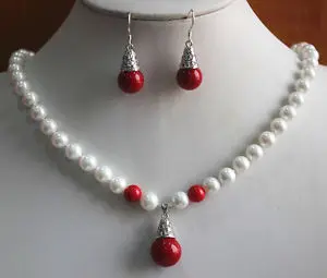 Free shipping@@@@@ Charming 8mm White/Red/Orange Shell Pearl Necklace Earring Pendant Jewelry Set
Free shipping@@@@@ Charming 8mm White/Red/Orange Shell Pearl Necklace Earring Pendant Jewelry Set