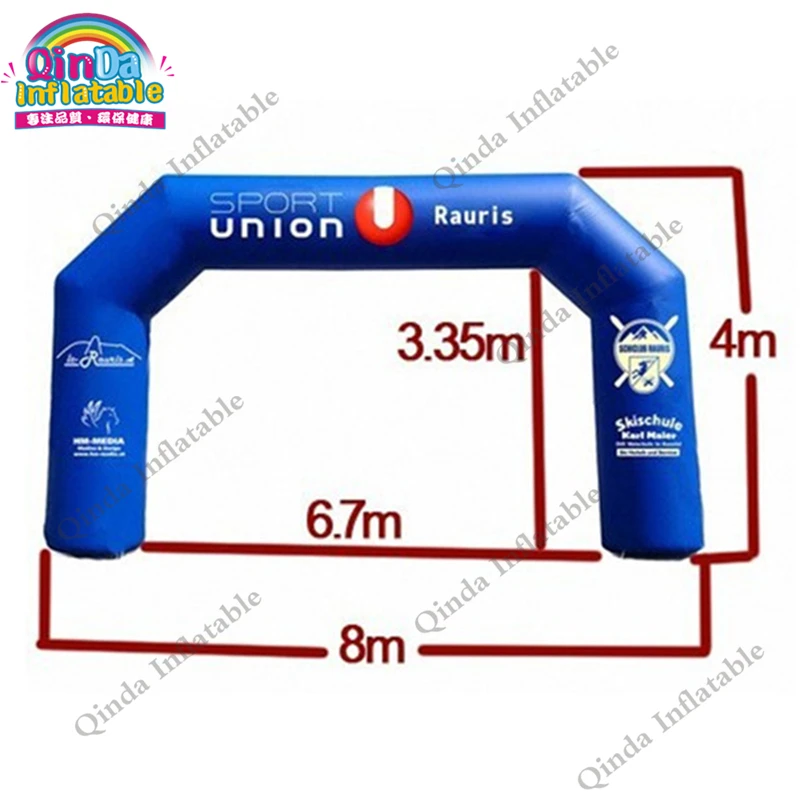 Blue Inflatable Finish Line Arch For Events Archway PVC Logo Printing Decoration For New Year
Blue Inflatable Finish Line Arch For Events Archway PVC Logo Printing Decoration For New Year