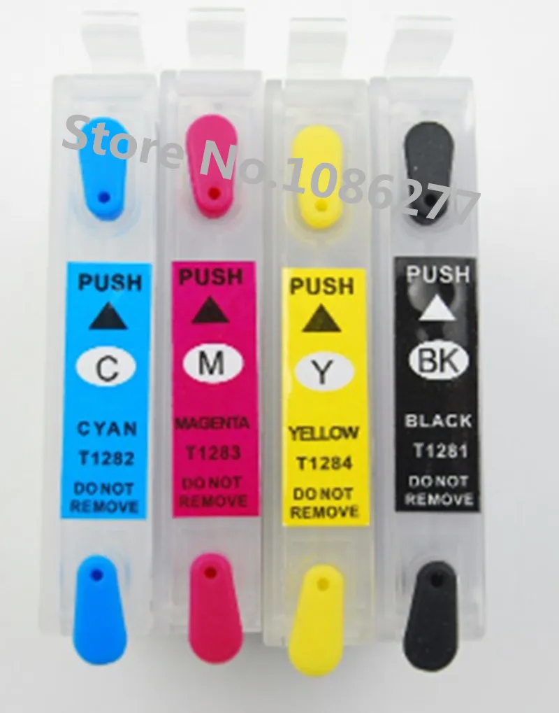 4 шт. многоразовый картридж для T1281 T1282 T1283 T1284 для EPSON стилус S22 SX130 SX125 SX235W SX435W SX425W BX305F BX305FW
4 шт. многоразовый картридж для T1281 T1282 T1283 T1284 для EPSON стилус S22 SX130 SX125 SX235W SX435W SX425W BX305F BX305FW