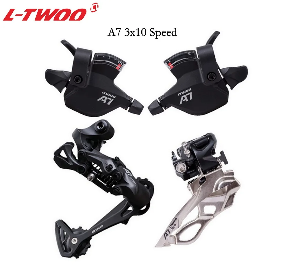 LTWOO Groupset LTWOO A7 3x10 10Speed shfter lever+Front Derailleur+Rear Derailler groupset for MTB Bike 30speed Cassette 32T 36T
LTWOO Groupset LTWOO A7 3x10 10Speed shfter lever+Front Derailleur+Rear Derailler groupset for MTB Bike 30speed Cassette 32T 36T