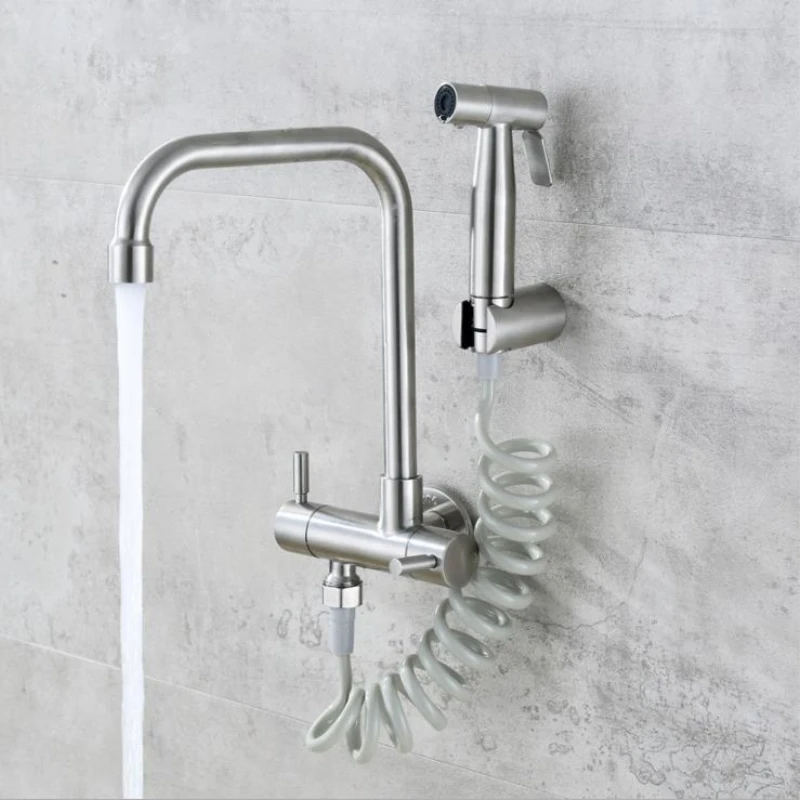 Stainless Steel Bidet Faucet Set with Corner Valve Hand Shower Head for Women Cold Water Toilet Attachment Nozzle
Stainless Steel Bidet Faucet Set with Corner Valve Hand Shower Head for Women Cold Water Toilet Attachment Nozzle