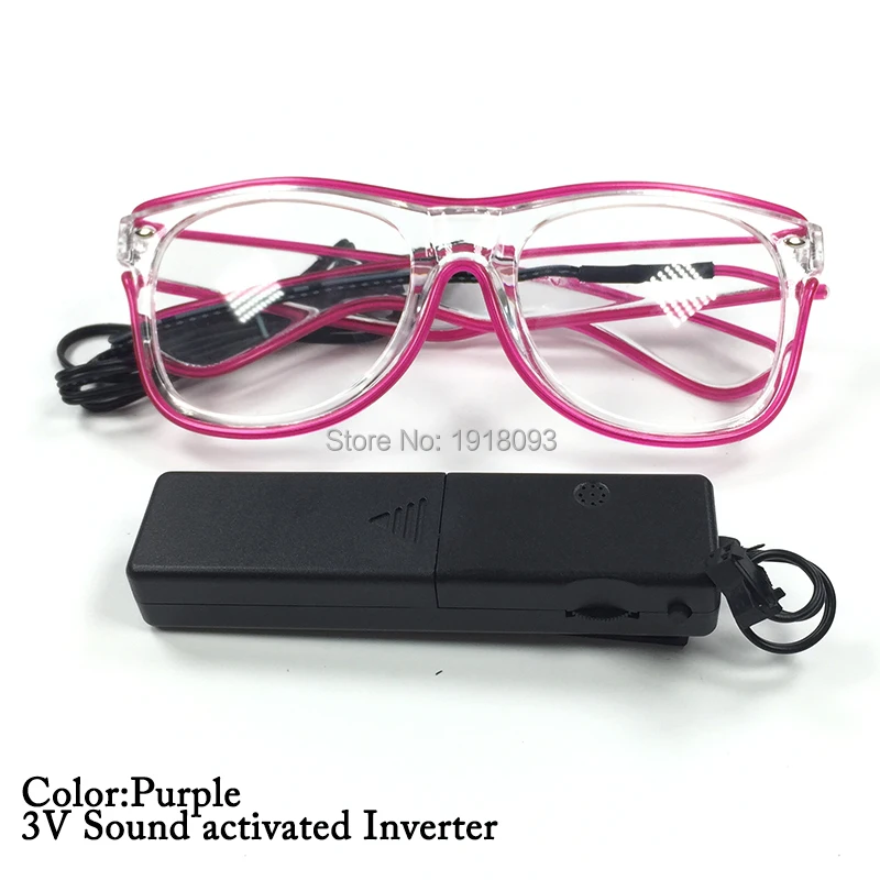 Monochrome EL Wire Glasses 10Colors Wholesale Glasses 30pieces with Sound activated Driver for Novelty Lighting Decoration
Monochrome EL Wire Glasses 10Colors Wholesale Glasses 30pieces with Sound activated Driver for Novelty Lighting Decoration