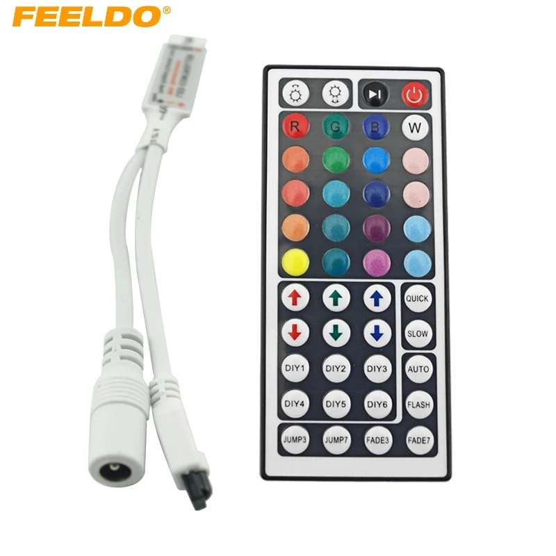 FEELDO 5Set Car DC12V Mini IR Wireless Controller with 44 Keys Remote Control For Flexible Tape RGB LED Strip Lights
FEELDO 5Set Car DC12V Mini IR Wireless Controller with 44 Keys Remote Control For Flexible Tape RGB LED Strip Lights