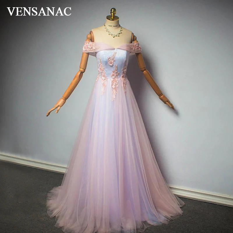 VENSANAC 2018 Boat Neck A Line Flowers Appliques Pearls Long Evening Dresses Party Lace Short Sleeve Backless Prom Gowns
VENSANAC 2018 Boat Neck A Line Flowers Appliques Pearls Long Evening Dresses Party Lace Short Sleeve Backless Prom Gowns