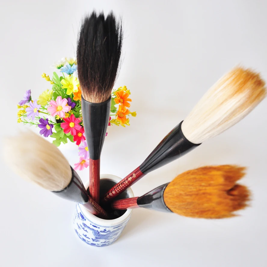 4 pcs/pack Chinese Pianiting Brush Pen Hopper-shaped Paint Brush Art Stationary Oil Painting Brush Calligraphy Gift pen curtain
4 pcs/pack Chinese Pianiting Brush Pen Hopper-shaped Paint Brush Art Stationary Oil Painting Brush Calligraphy Gift pen curtain