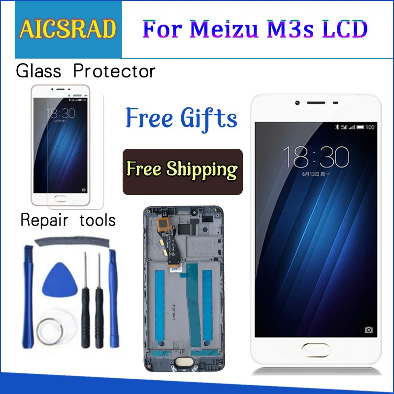Сменный сенсорный ЖК-экран AICSRAD для Meizu M3 S M3S Mini, для Meizu M3s Meilan 3 s Y685Q Y685M Y685H
Сменный сенсорный ЖК-экран AICSRAD для Meizu M3 S M3S Mini, для Meizu M3s Meilan 3 s Y685Q Y685M Y685H