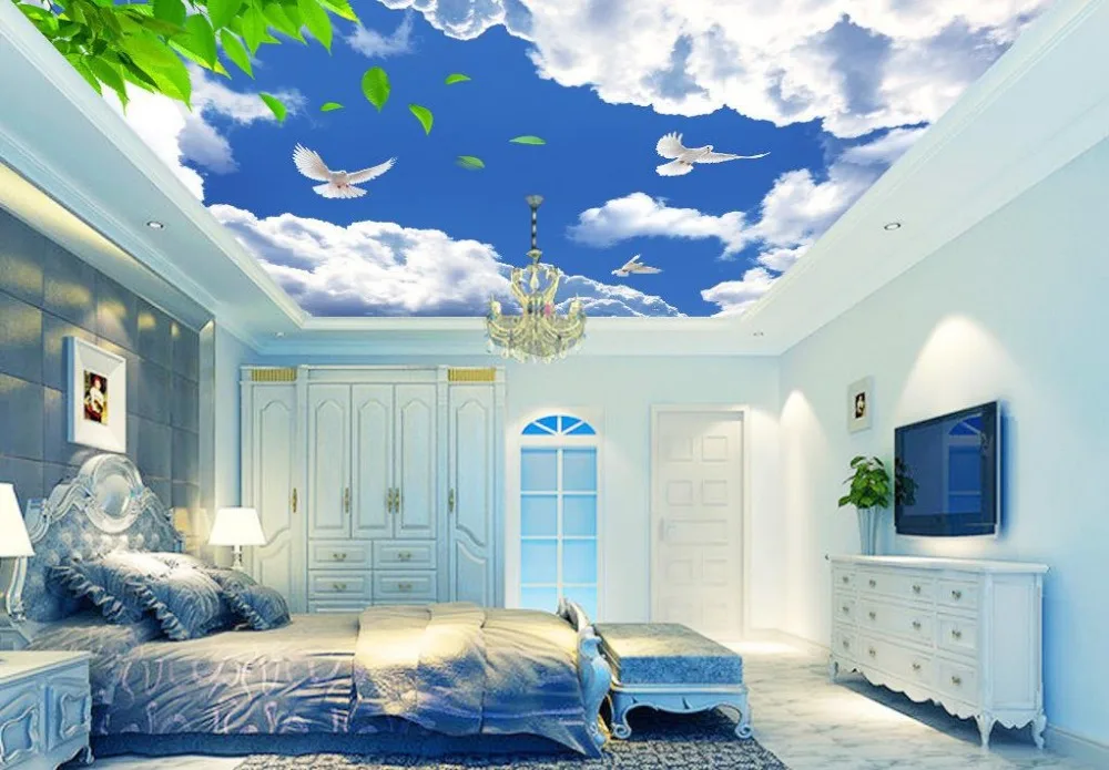 3d Wall Wallpaper Custom 3D Ceiling Wallpaper White clouds green leaf pigeon Murals For bLiving Room bedroom Ceiling Murals
3d Wall Wallpaper Custom 3D Ceiling Wallpaper White clouds green leaf pigeon Murals For bLiving Room bedroom Ceiling Murals