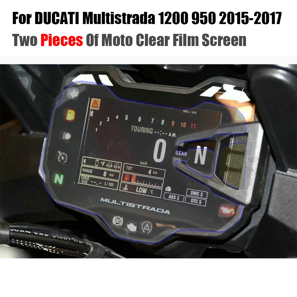 JMCRider Two Piece In One Parcel For DUCATI Multistrada 1200 950 2015 2016 2017 Cluster Scratch Protection Film Screen Protector
JMCRider Two Piece In One Parcel For DUCATI Multistrada 1200 950 2015 2016 2017 Cluster Scratch Protection Film Screen Protector