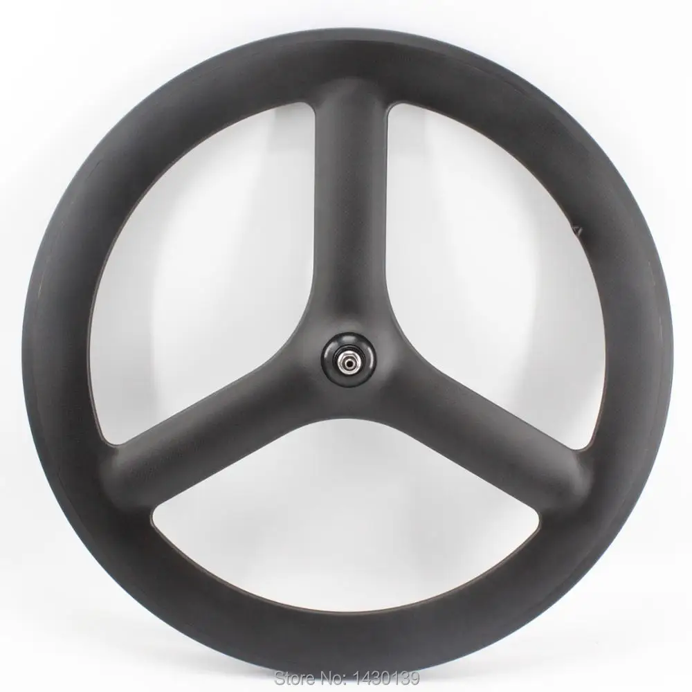 New 700C Fixed Gear/ Track/ Road bike matt full carbon bicycle wheelset 3 spokes and tubular rim integrated with hub
New 700C Fixed Gear/ Track/ Road bike matt full carbon bicycle wheelset 3 spokes and tubular rim integrated with hub