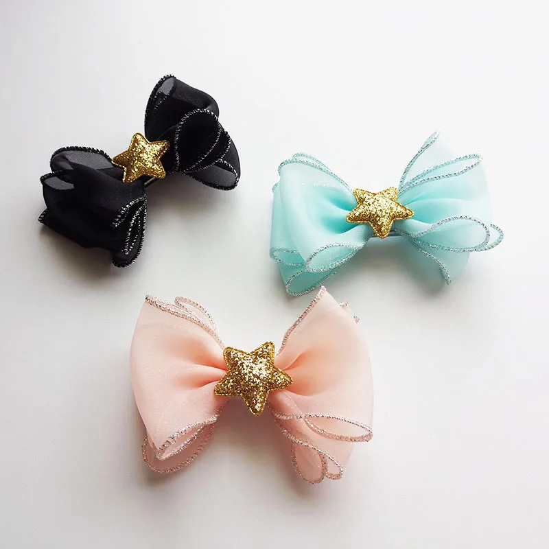 Boutique 15pcs Fashion Cute Glitter Star Bow Hairpins Solid Kawaii Organza Bowknot Hair Clips Princess Headwear Hair Accessories
Boutique 15pcs Fashion Cute Glitter Star Bow Hairpins Solid Kawaii Organza Bowknot Hair Clips Princess Headwear Hair Accessories
