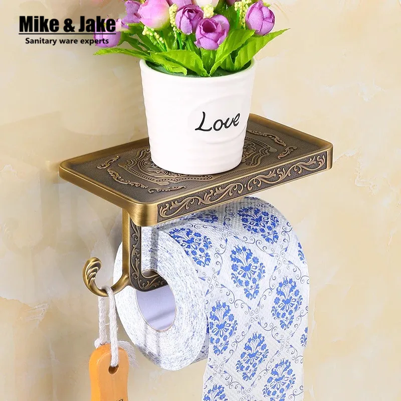 Space aluminum antique paper holder with phone shelf plate bathroom paper holder shelf wall paper rack bathroom accessories
Space aluminum antique paper holder with phone shelf plate bathroom paper holder shelf wall paper rack bathroom accessories