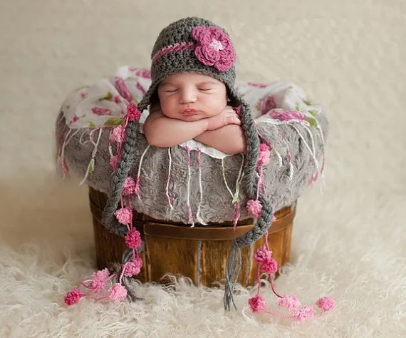 HOT selling!! Fashion Cute baby girl hats , handmade Children's Cap , crochet flower Beanie With braid 100% cotton 0-6years
HOT selling!! Fashion Cute baby girl hats , handmade Children's Cap , crochet flower Beanie With braid 100% cotton 0-6years